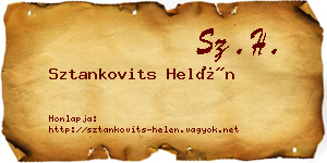 Sztankovits Helén névjegykártya